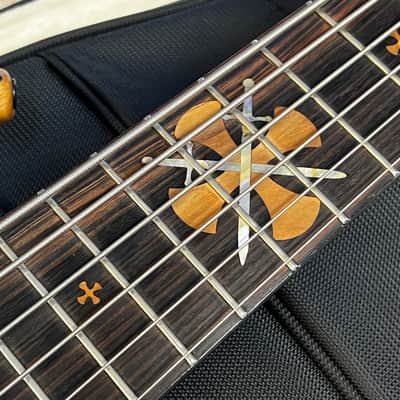 Warrior Custom 6 String Bass Natural image 13