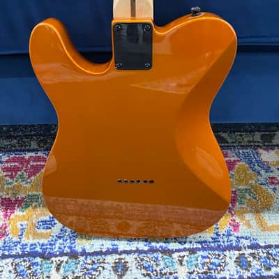 Used Squier Affinity Telecaster HH Electric Guitar w/ Matching Headstock - Metallic Orange w/bag image 6