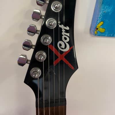 Cort X-2 BK X Series Double Cutaway HH with Tremolo 2010s - Blue image 5