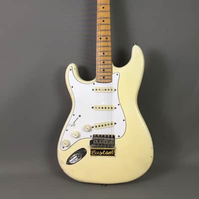 LEFTY! Vintage 1987 Fender ‘67 Strat Olympic White Blonde Custom Aged Nitro USA Swamp Ash Solid Body CTS Pots Blender Relic 6.9 Lb HSC image 2