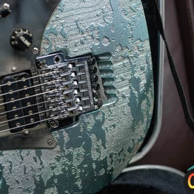 Ibanez JEM90HAM Steve Vai Signature 1998 Blue-Green Metallic Texture -VIDEOSOON- imagen 6