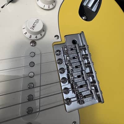 Custom/Partscaster Satin Yellow Strat Hard Case Stratocaster image 10