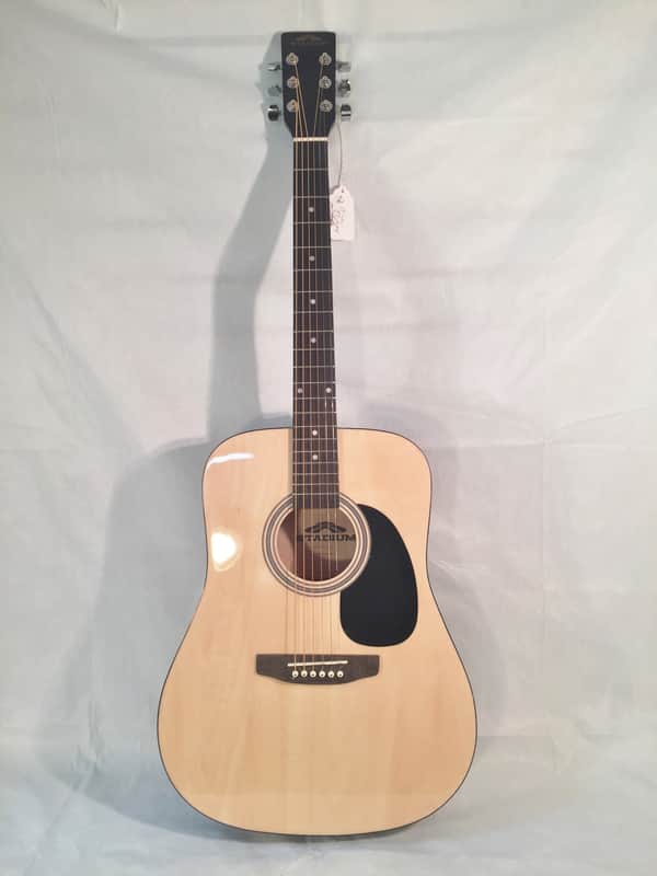 Stadium Dreadnought Acoustic Guitar Natural Finish ST-D-42N  Natural image 1