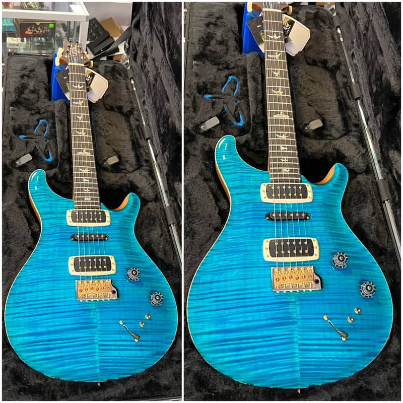 2025 PRS Modern Eagle V 10 Top Electric, Carrol Blue with Hardshell Case image 1