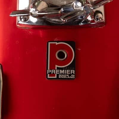 1980s Premier Soundwave Polychromatic Red Drum Set image 12