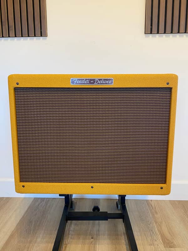 Fender Hot Rod Deluxe 112 Enclosure 80-Watt 1x12" Guitar Speaker Cabinet 2008 - Present - Lacquered Tweed image 1