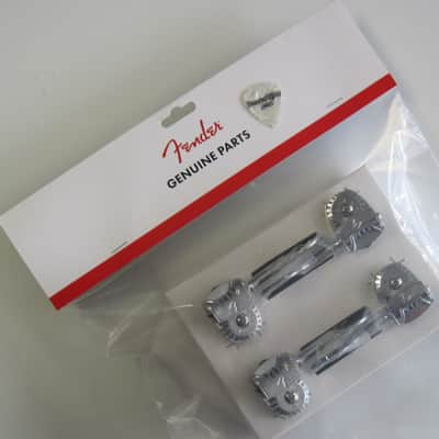 Fender American Deluxe Bass F-Logo F-Stamp Tuners set of 4 0097335049 image 1