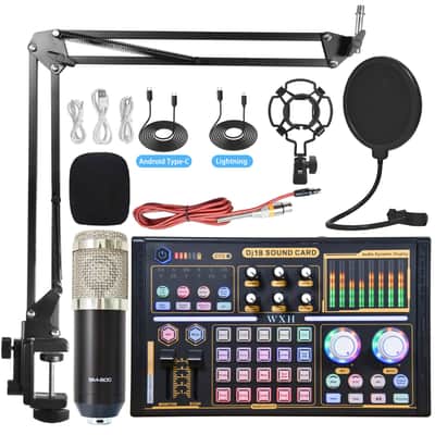 Bm800 Microphone Sound Card Full Set Of Mobile Phone Computer Microphone Special Equipment Suit image 15