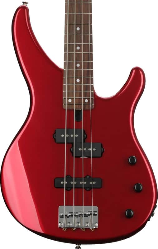 Yamaha TRBX174 4-String Bass Guitar, Rosewood Fingerboard, Metallic Red image 1