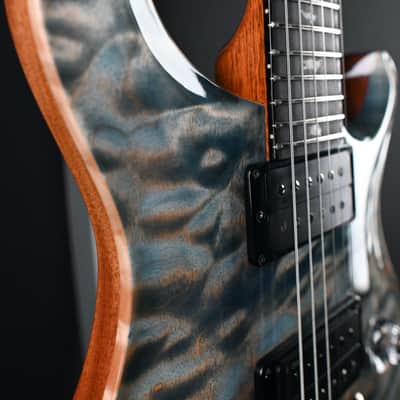 PRS Custom 24 Artist Grade One-Piece Quilt Indigo #899 image 13