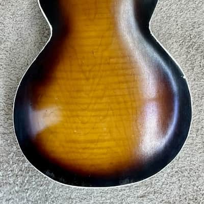 Vintage Archtop acoustic guitar - Airline?, Silvertone? , not sure - Plays great image 2