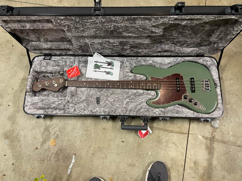Fender Jazz Bass Left Handed 2021 Antique Olive NWT image 1