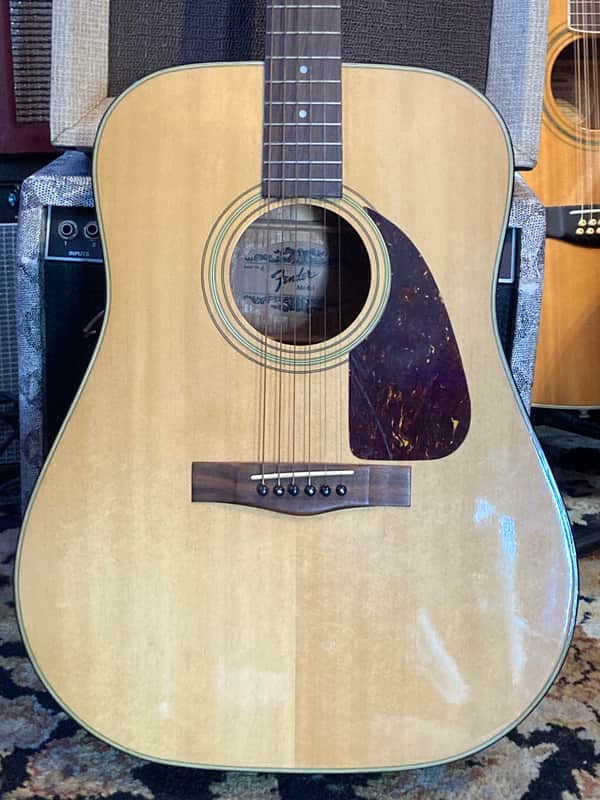 Fender Model 210 Dreadnought Acoustic 1980s Natural image 1