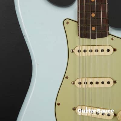 Fender Custom Shop 64 L-Series Stratocaster Journeyman Relic Faded Namm Limited Edition Custom Built 2024 - Sonic Blue (Cod.1884NG) image 3