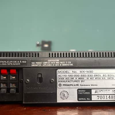 Hitachi MX-W30 1987 - Black image 10