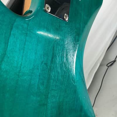 Ernie Ball Music Man 2EQ Stingray Bass 1988 - Teal/Green/Blue - w/ Hard Case image 11