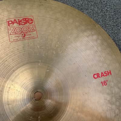 Paiste 16" 2002 Crash Cymbal 1980 - DENT ON EDGE image 5