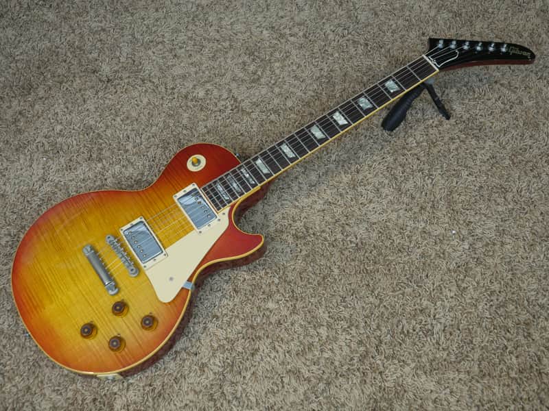 Video! 1984 Gibson Aldo Nova Les Paul Standard Reissue XPL Sunburst Les Paul with Explorer Headstock image 1