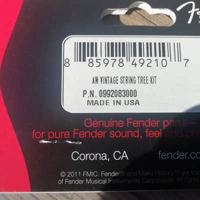 Fender Pure Vintage String Tree Kit American Vintage made in USA image 4