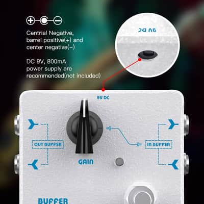 JOYO Buffer Pedal Effect Built-in Double Buffer Groups and Boost for Electric Guitar Bypass High-end Edition Dr.J Series (D57) image 3