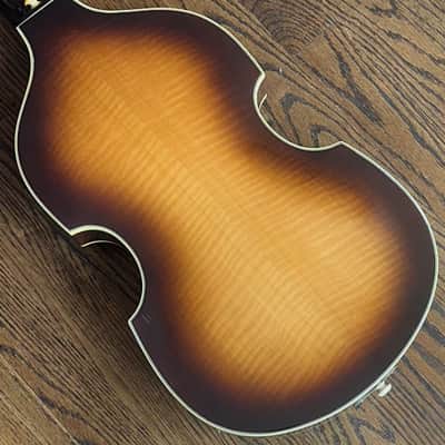 1975 Hofner 500/1 Violin Bass LEFTY - Sunburst (Beatle Bass) w/ OHSC image 12
