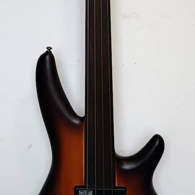 Ibanez SRF700-BBF Bass Workshop Fretless Soundgear - 2014 - Present - Brown Burst Flat image 7
