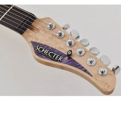 Schecter CET Custom USA Masterwork Guitar with Buckeye Burl Stabilized Top image 9