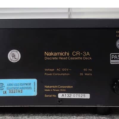 1989 Nakamichi CR-3A Discrete 3-Head Stereo Cassette Deck Completely Serviced, New Belts & Parts 07-23-2026 Excellent #526 image 8