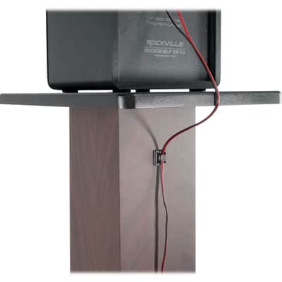 Pair Rockville RockShelf 68D Dark Wood 6.5" Bookshelf Speakers+36" Stands+Rack image 17