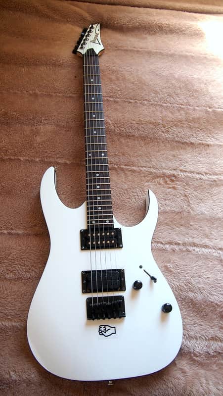 Ibanez RG2EX2 White Electric RG Guitar Metal 25.5" Fixed Bridge image 1
