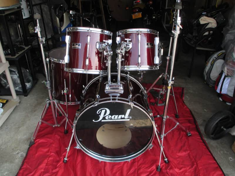 1990'S PEARL EXPORT 5PC DRUM SET WITH HARDWARE! READ THE WORDS! STEAL DEAL!!! image 1