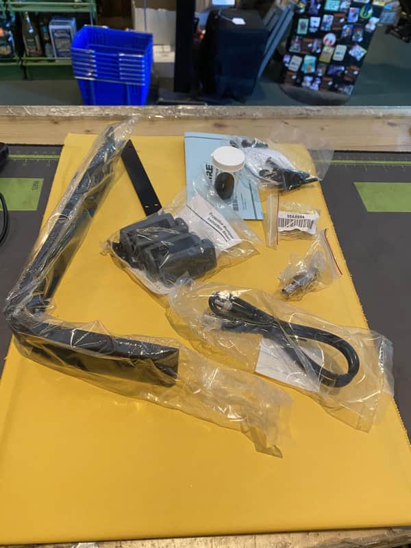 A smaller box of goodies that accompany a Shure Wireless System image 1