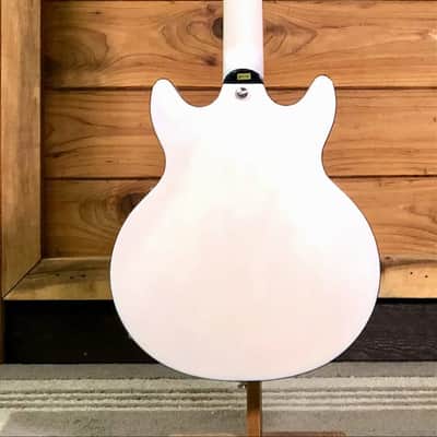 Hagstrom Alvar Maple Body in Swedish Frost with Hagstrom Gigbag image 8