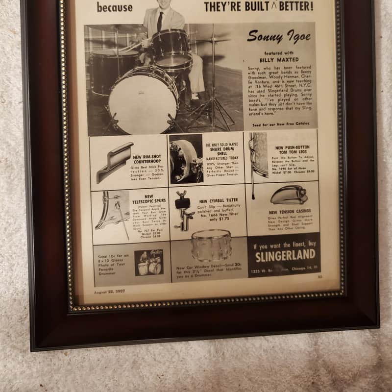 1957 Slingerland Sonny Igoe B & W