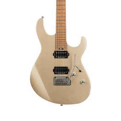 Cort G300PROMGD G Series 300 Pro Double Cutaway - Metallic gold image 1