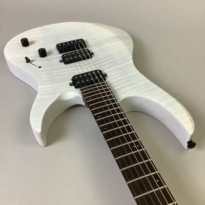 Balaguer Guitars Diablo Standard with Hipshot Hardtail Bridge - Satin Trans White image 9
