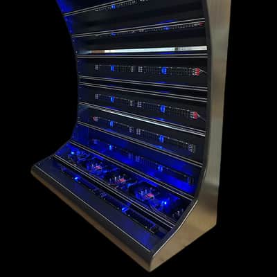 Uryan Modular 28U/196HP Classical Series eurorack case with LED light 2026 - Black image 3
