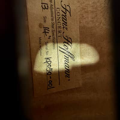 Franz Hoffmann Concert Viola 14 Inch Concert Viola with Case and Bow image 5