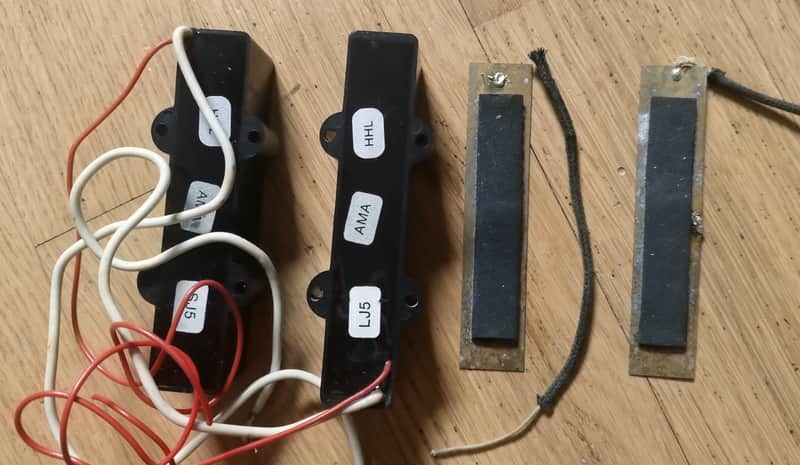 EMG J Set Active Jazz Bass Pickups SJ5 & LJ5 1980s - Black image 1