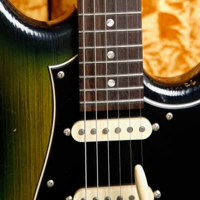 Novo Idris HSS Cat's Eye Burst Electric Guitar image 5