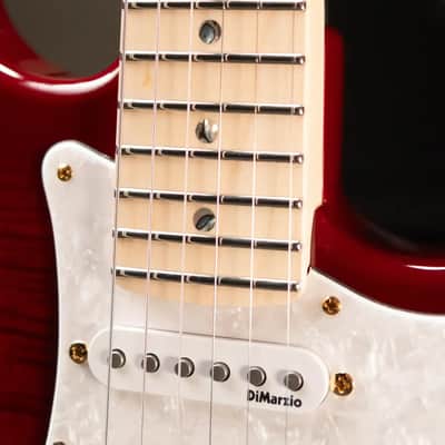 Fender Richie Kotzen Stratocaster, Maple Fingerboard Electric Guitar - Transparent Red Burst with Gig Bag - Demo image 8