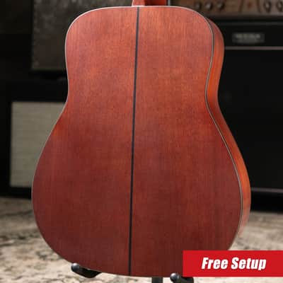 Yamaha FG3 Red Label Acoustic Guitar - Vintage Natural with Gig Bag image 2