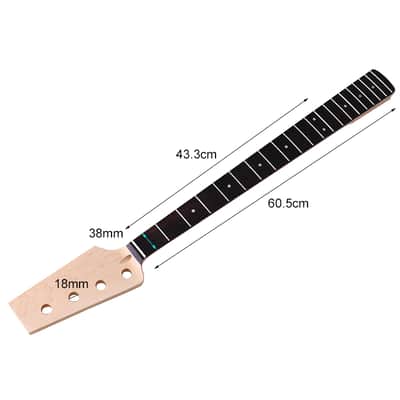 4 String Canada Maple Bass Neck ,20-Fret right hand image 4
