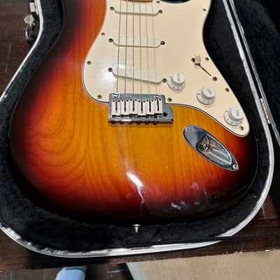 LACE Fender American Strat Plus Deluxe Electric Guitar Sunburst - Vintage 1989 image 4