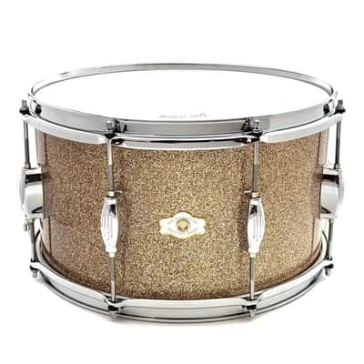 George Way Tuxedo Studio Snare Drum 14x8 Champagne Sparkle image 1
