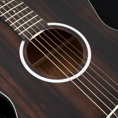 Washburn Deep Forest Folk Acoustic/Electric Guitar. Striped Ebony, New, Free Shipping  DFEFE-U image 2