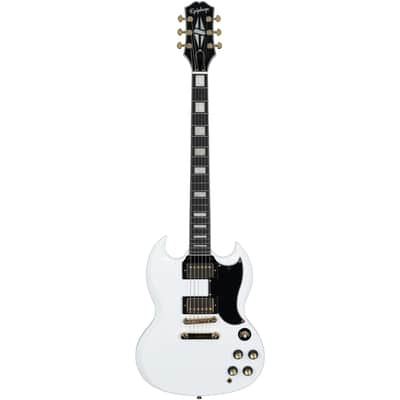 Epiphone Inspired by Gibson SG Custom Electric Guitar (with Gig Bag), Alpine White image 2