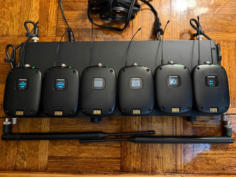 FREE SHIPPING!!! Shure SLXD14D + 6x Transmitters - Digital Dual-Channel Instrument Wireless System (H55 Band) image 1