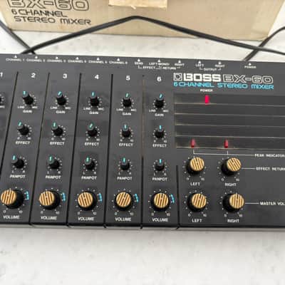 Boss BX-60 6-Channel Stereo Mixer 1980s - Black image 2