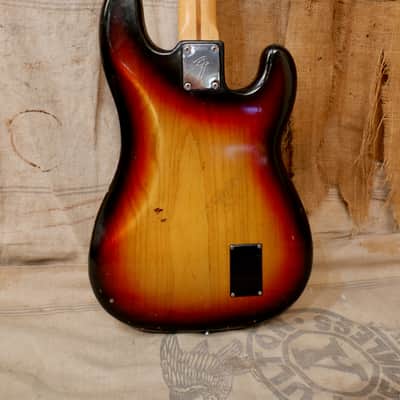 Fender Precision Bass Lefty Version 1975 - Sunburst image 8